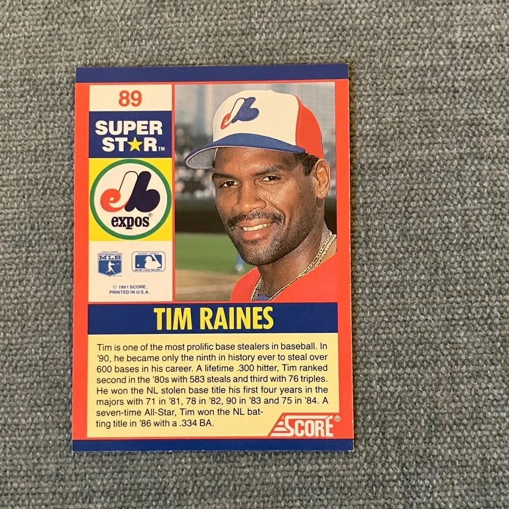 1991 Score Montreal Expos Baseball Card Trading Card
